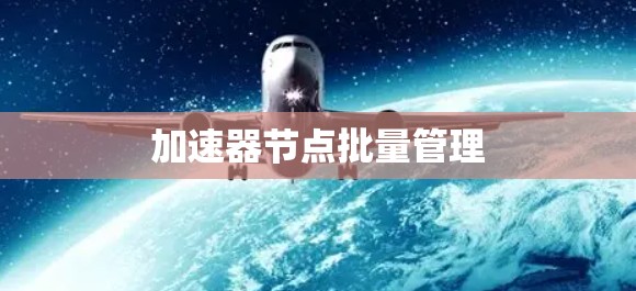 加速器节点批量管理 加速器节点批量管理