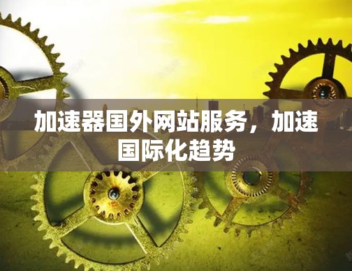 加速器国外网站服务，加速国际化趋势