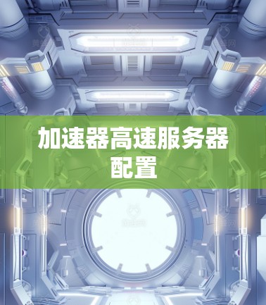 加速器高速服务器配置