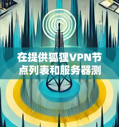 在提供狐狸VPN节点列表和服务器测速信息时,请遵循以下步骤和注意事项 在提供狐狸VPN节点列表和服务器测速信息时,请遵循以下步骤和注意事项