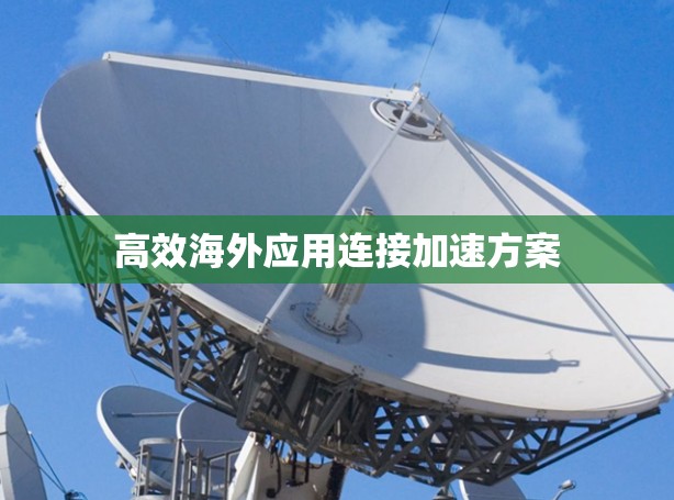 高效海外应用连接加速方案