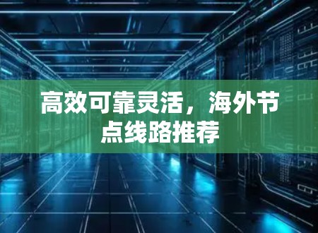 高效可靠灵活，海外节点线路推荐